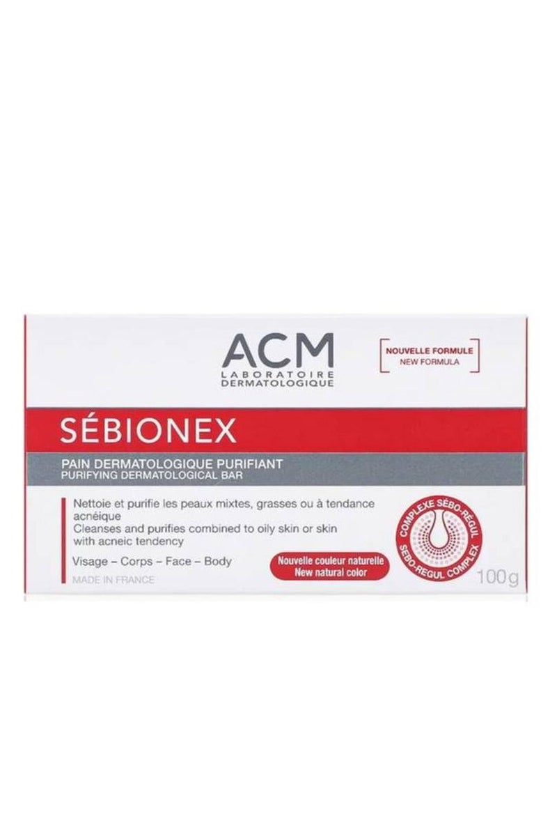 أيه سي أم ACM Sebionex بار تنظيف للبشرة الدهنية والمختلطة 100 جم - Image 3